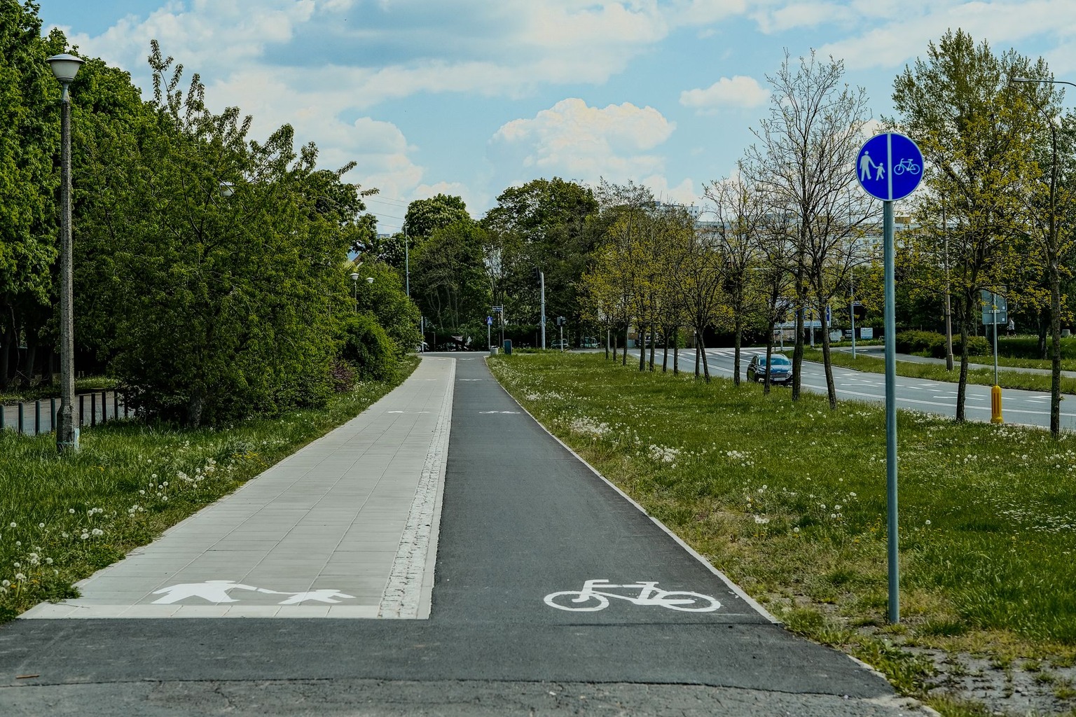 Transport rowerowy plany miasta — Sieć dróg rowerowych na peryferiach aglomeracji